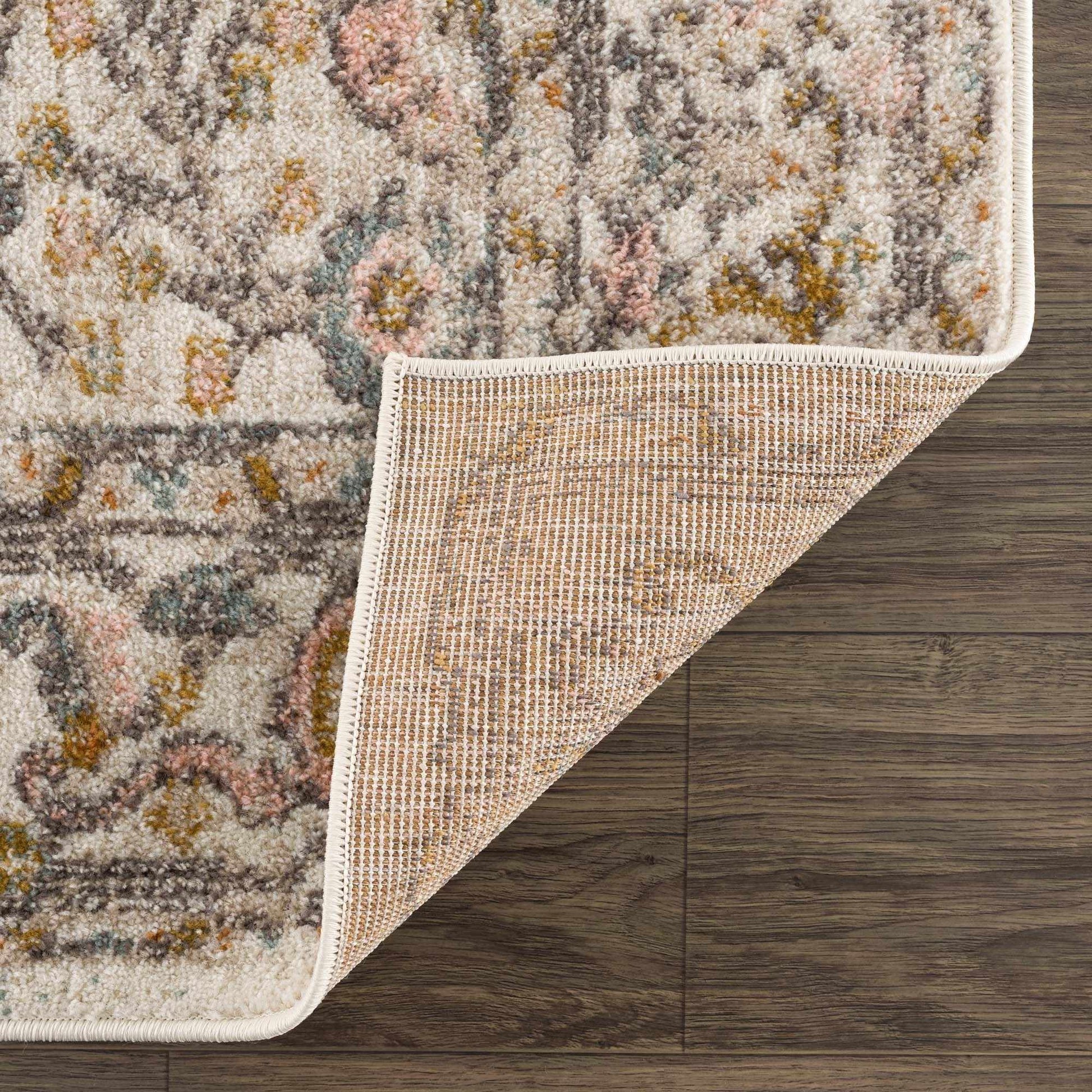 Herstmonceux rug viewed from angle showing soft texture and full layout
