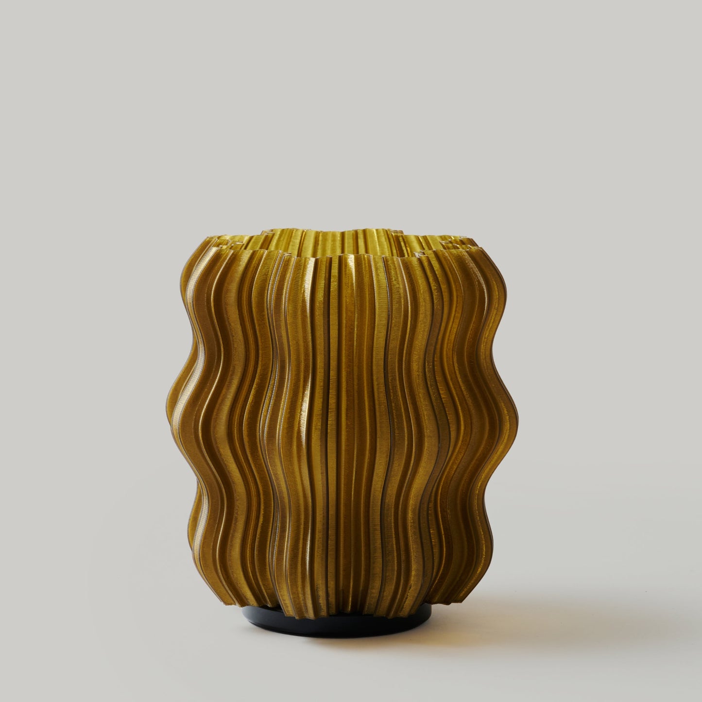 Mini Wavy Lamp dimensions diagram with height width and weight noted