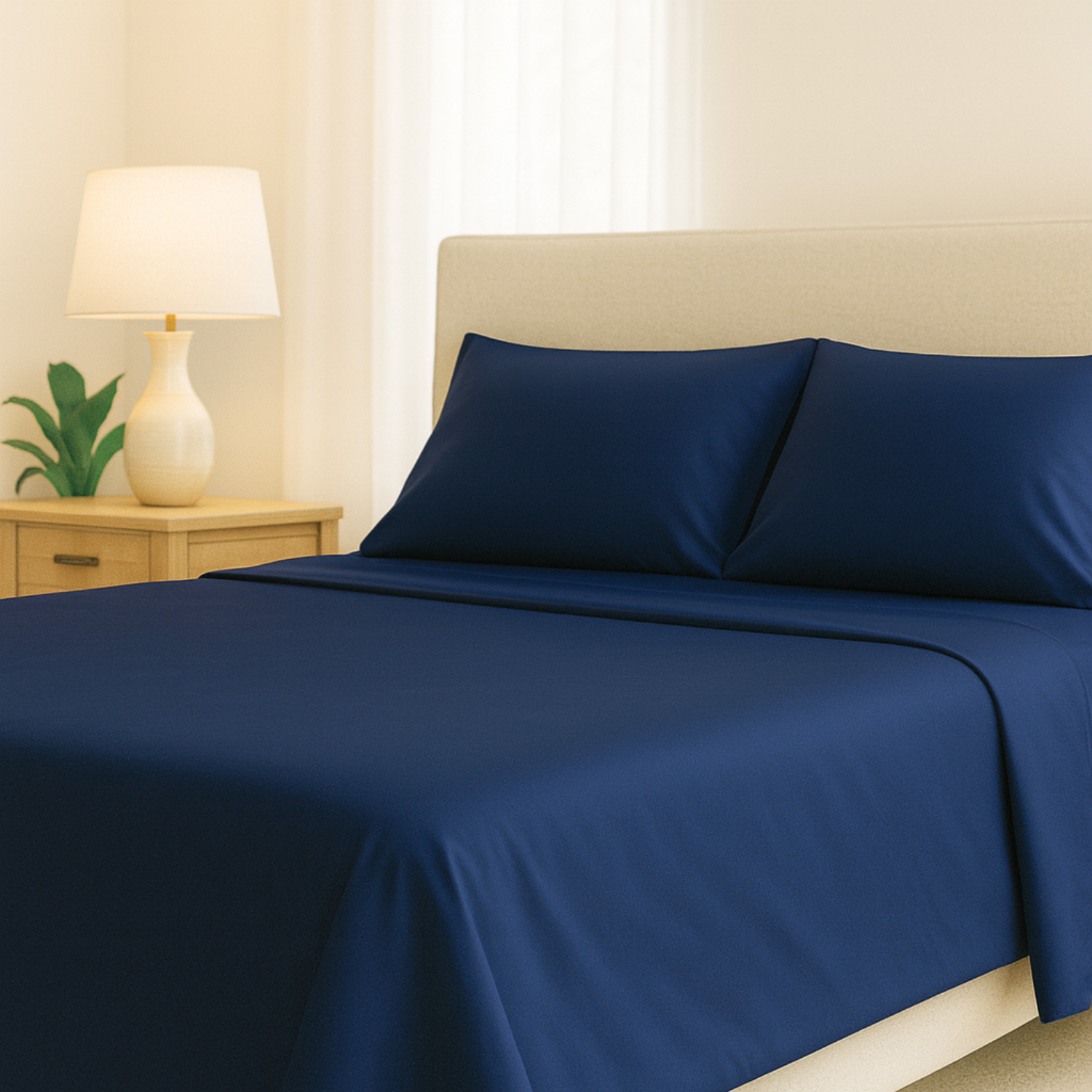 Bamboo viscose sheets sizing chart showing twin queen and king dimensions