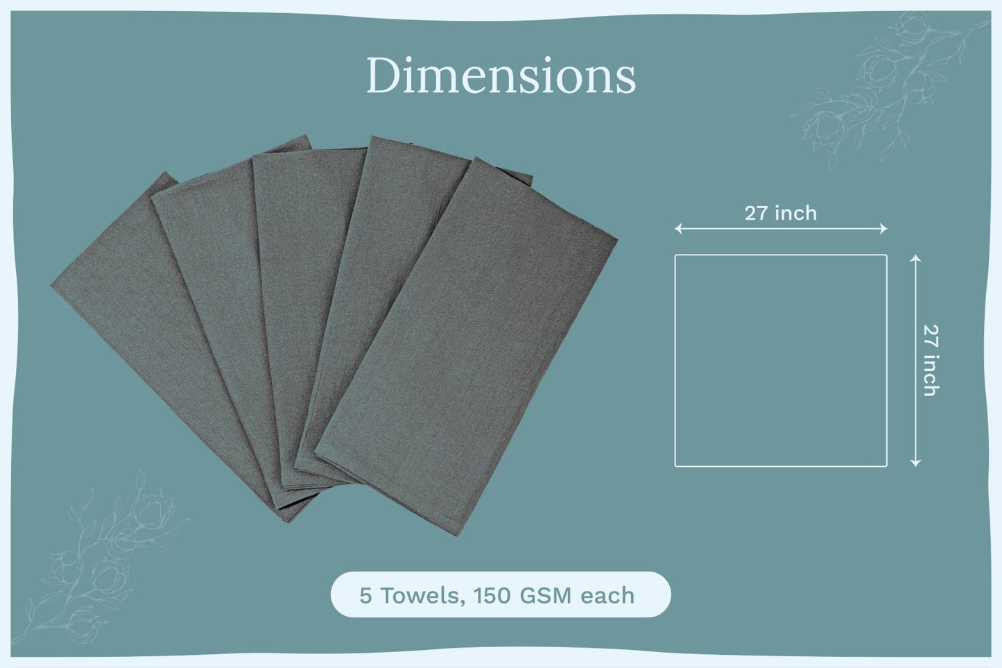 Stack of bulk pack flour sack kitchen towels in original kraft paper packaging
