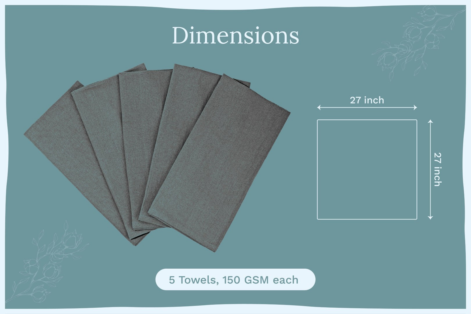 Stack of bulk pack flour sack kitchen towels in original kraft paper packaging