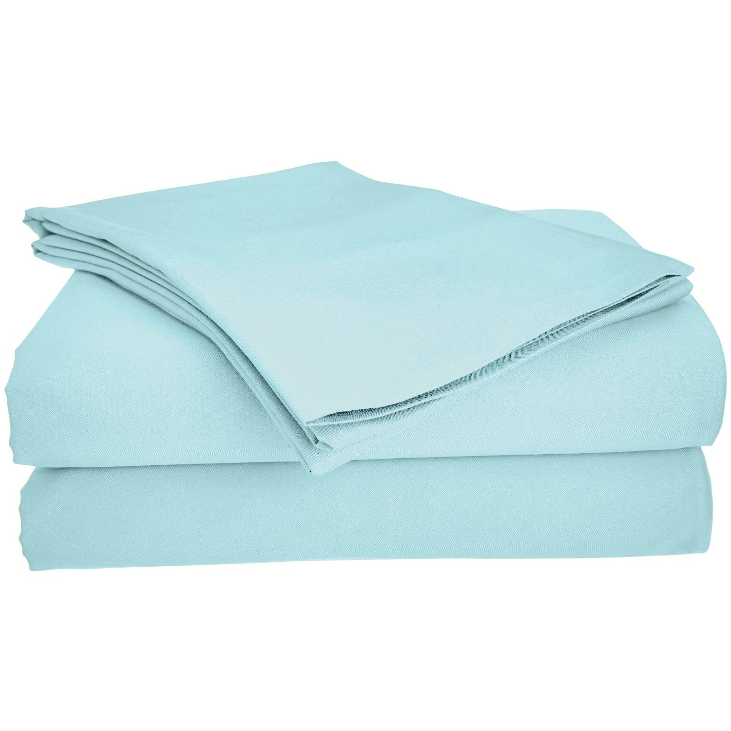 Bamboo viscose sheet set in ivory color shown folded together