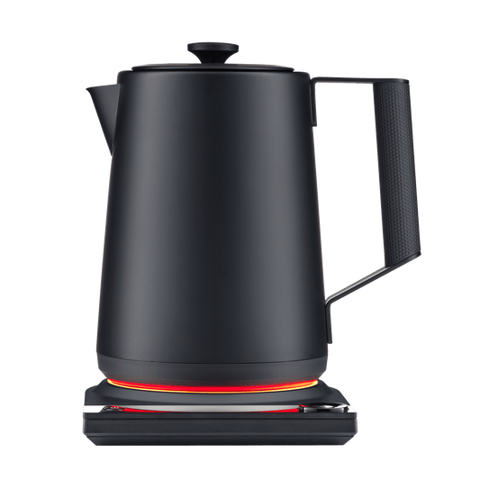 SAKI Luna Electric Kettle Pro shown in matte black with gooseneck spout