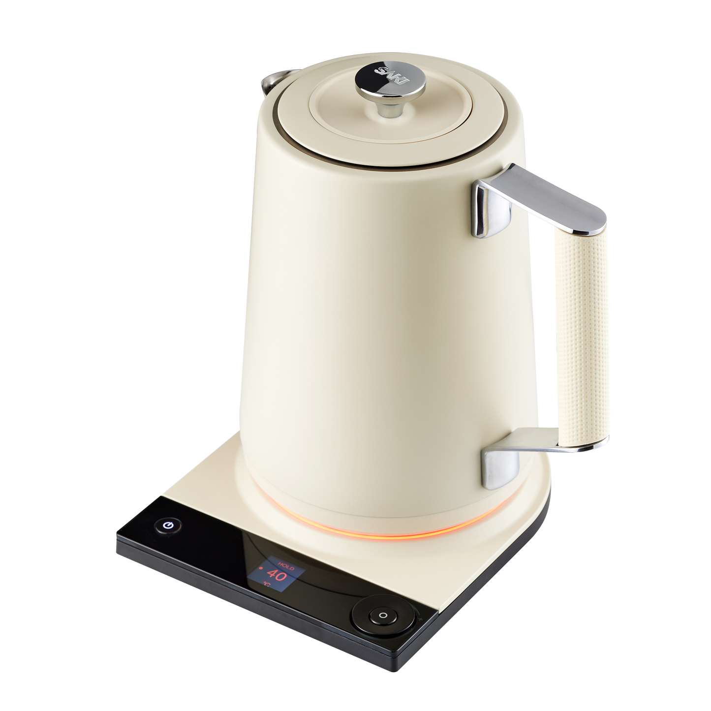 Luna Pro kettle base with cordless lift-off design on kitchen counter