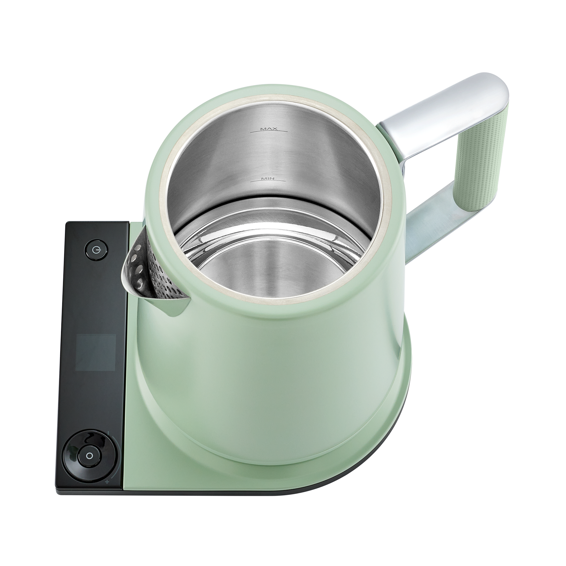 Luna Pro kettle gooseneck spout pouring slow controlled stream of water