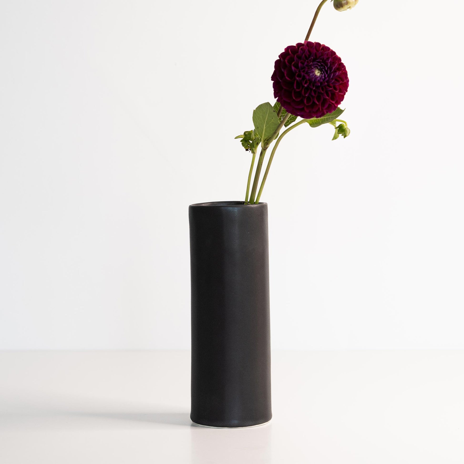Top view of Bloom Vase opening showing wide round porcelain mouth
