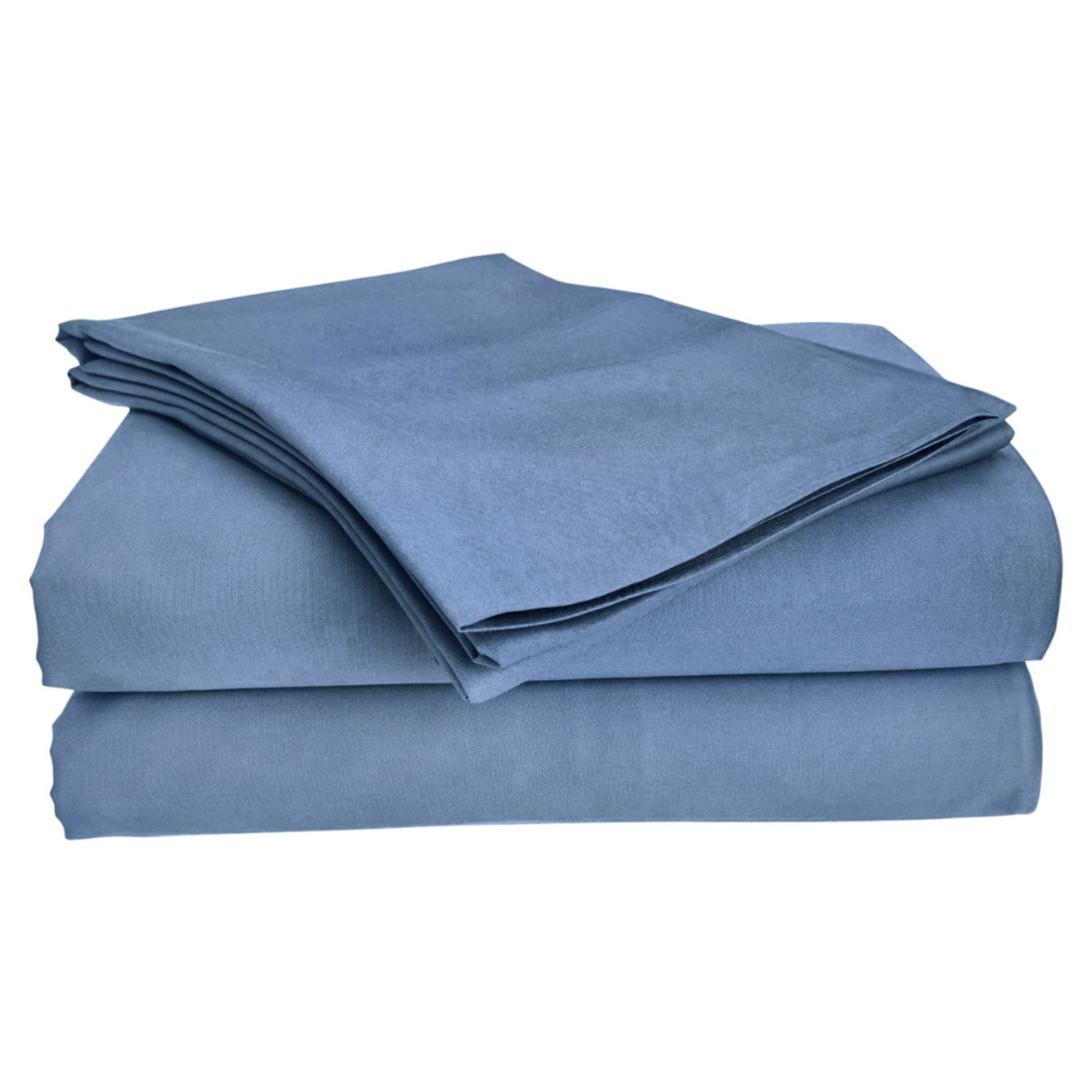 Bamboo viscose sheet set in sage green color shown folded together