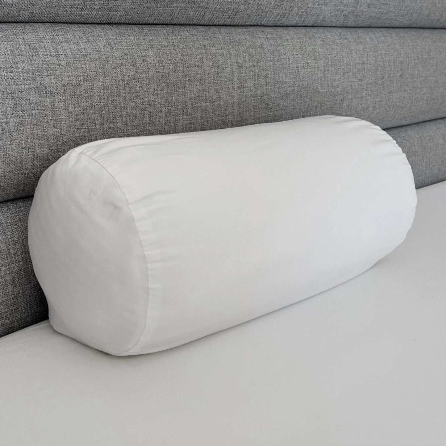 Bamboo pillowcase in king size shown flat on plain studio background