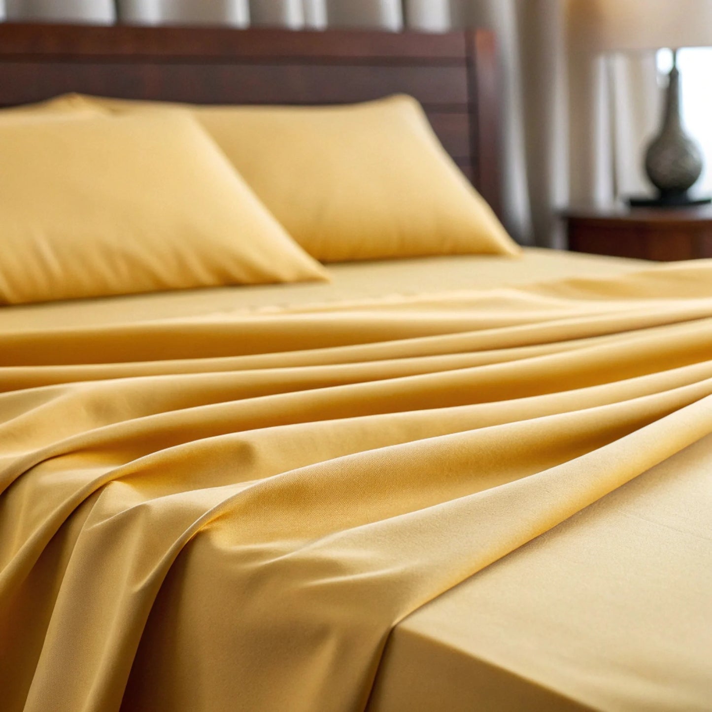 Detail of copper-infused bamboo pillowcase opening with neatly stitched envelope closure
