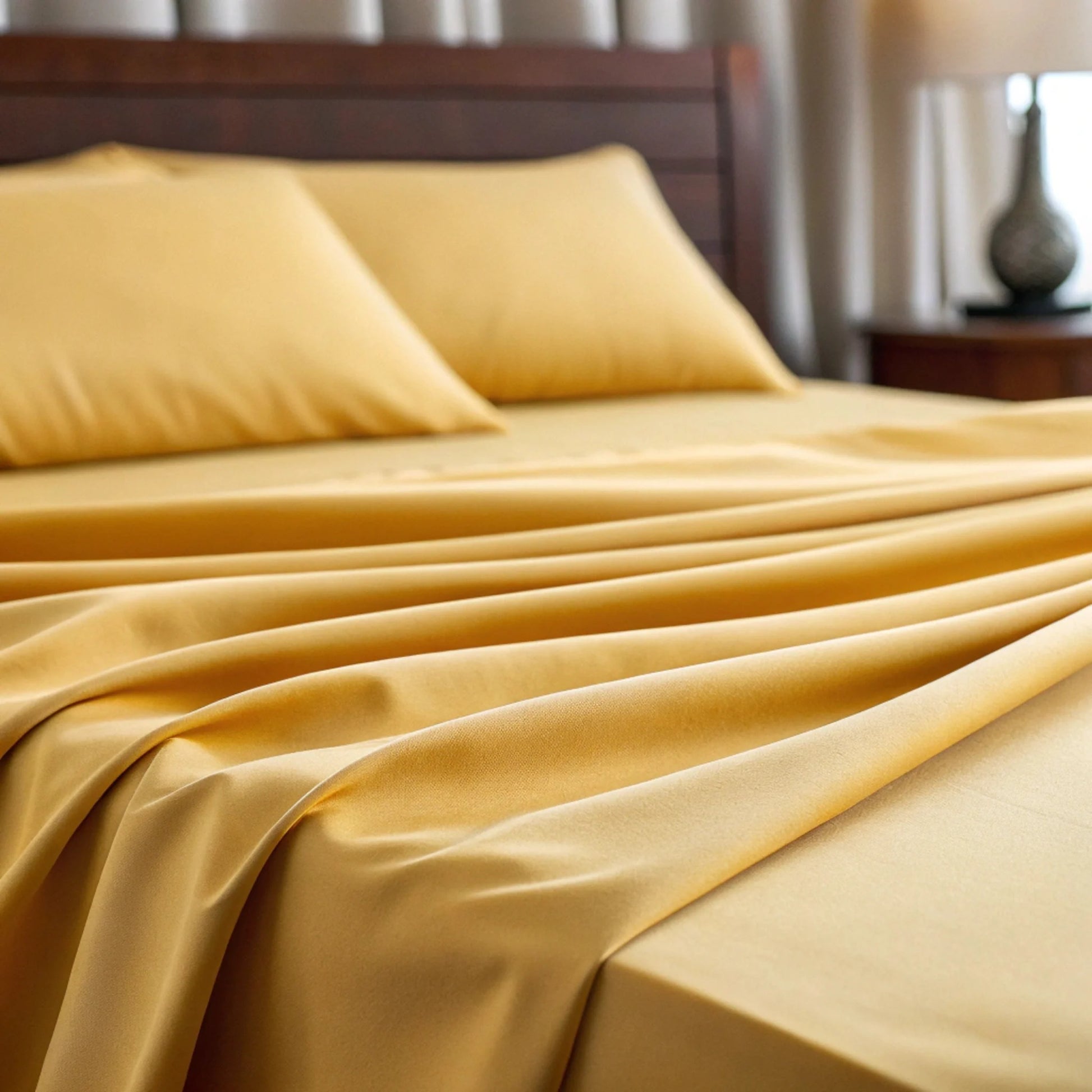 Detail of copper-infused bamboo pillowcase opening with neatly stitched envelope closure