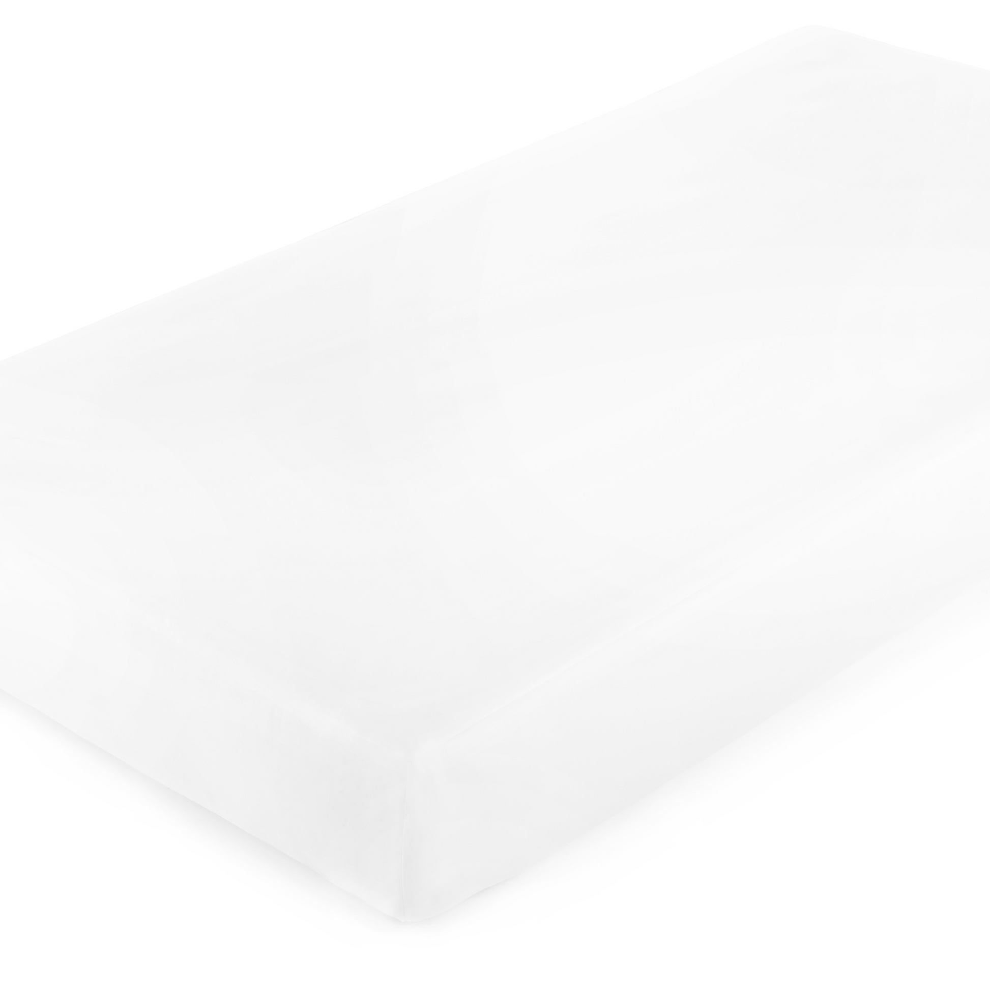Bamboo fitted sheet folded showing soft silky viscose fabric closeup