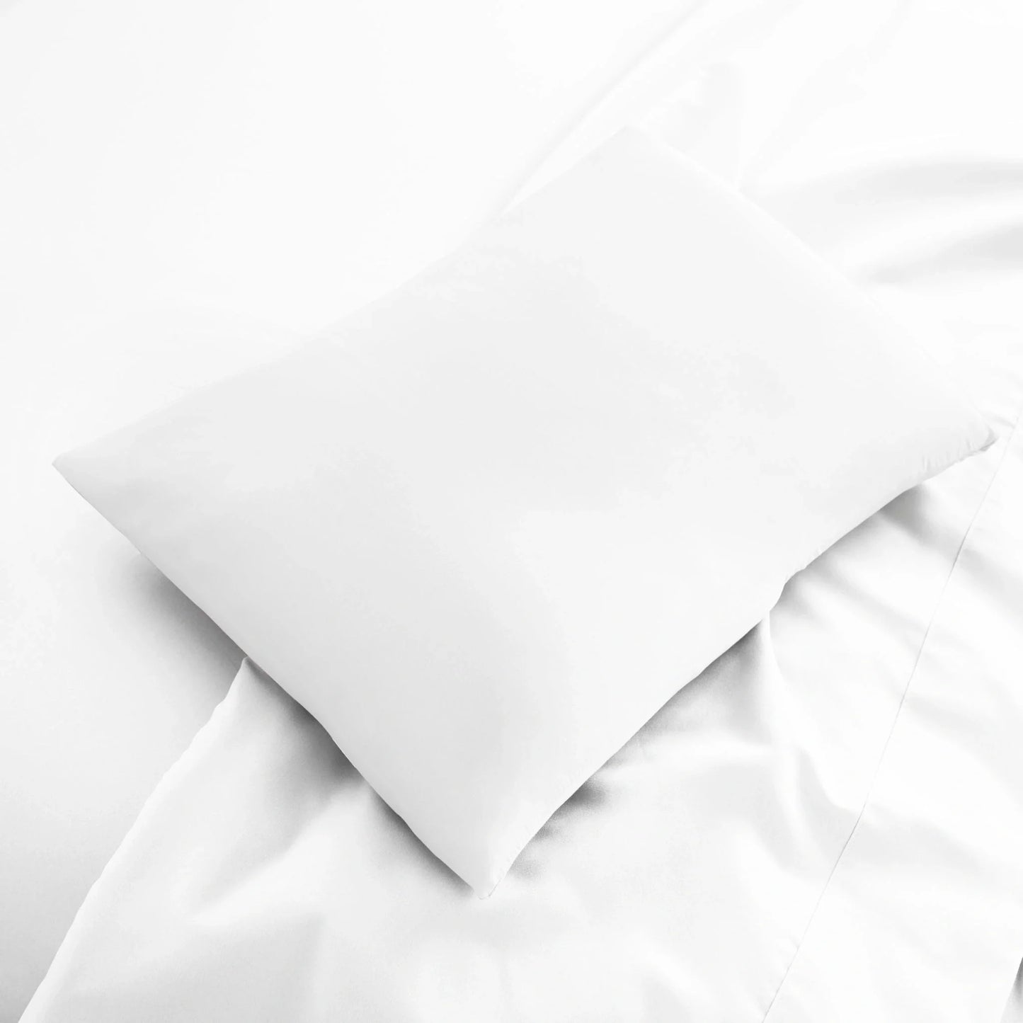 Specialty size bamboo pillowcase folded showing soft cooling viscose fabric